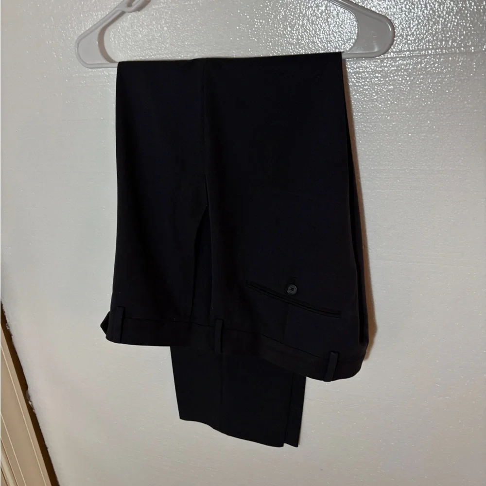 Black Dress Slacks Polyester Rayon and Spandex Size 34x30